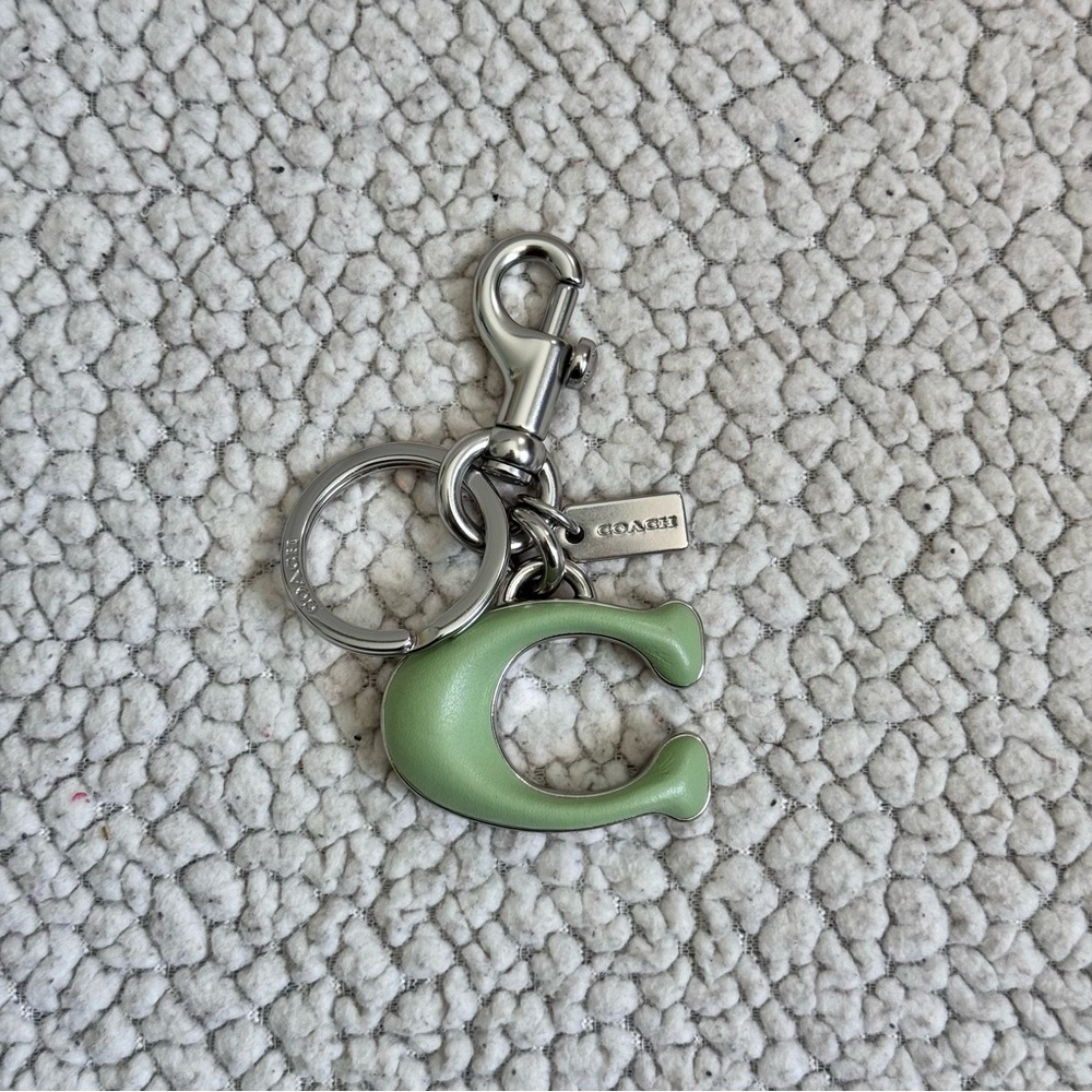 Coach Retail Leather Covered C Charm